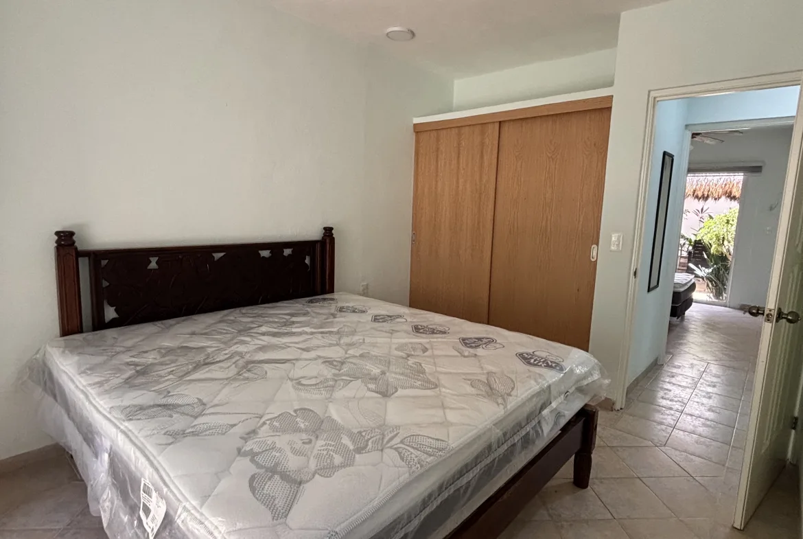 Bedroom with closet – 2-bedroom condo for rent in Playacar Phase 2