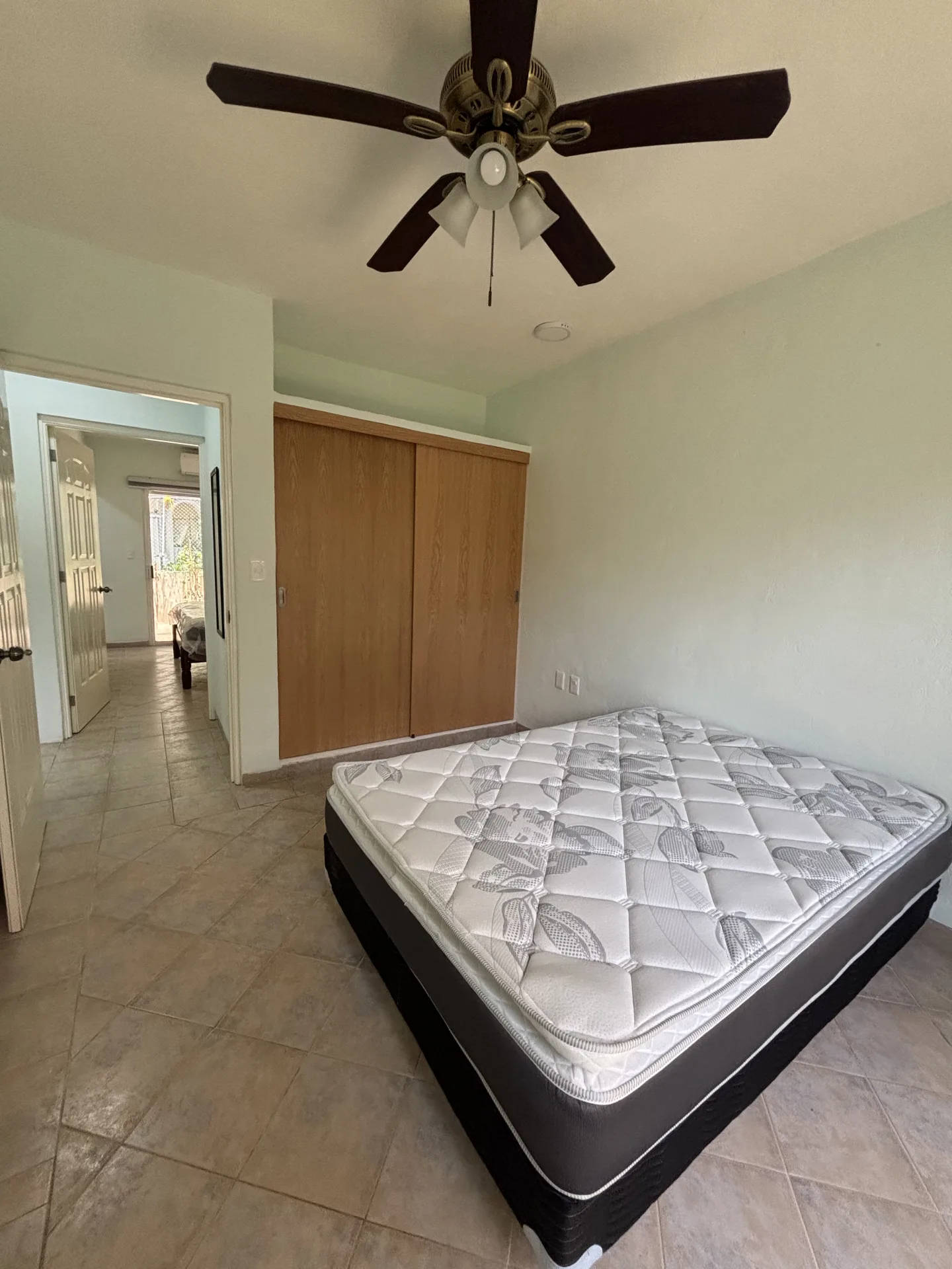 Bedroom with built-in closet – 2-bedroom condo for rent in Playacar Phase 2