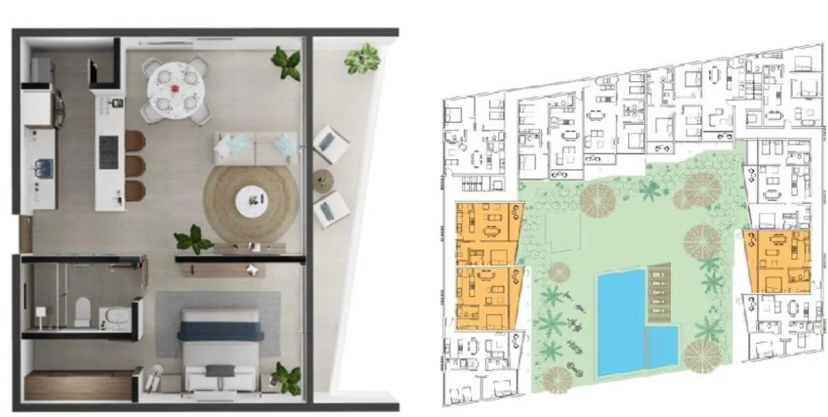 Equipped 1-Bedroom Condo for Sale in Playa del Carmen | 10 Min from the Beach | Pool