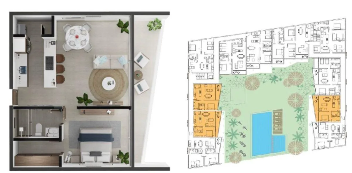 Equipped 1-Bedroom Condo for Sale in Playa del Carmen | 10 Min from the Beach | Pool