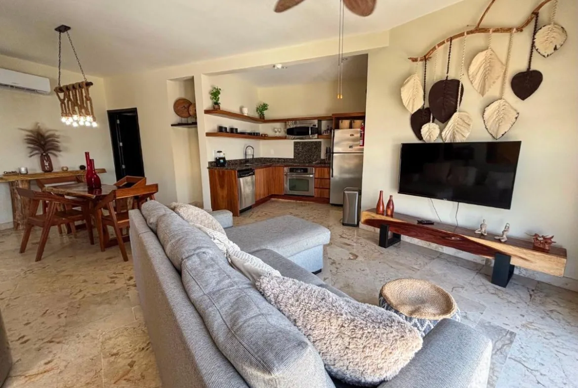 Departamento de 1 recámara frente al mar en venta en Playa del Carmen