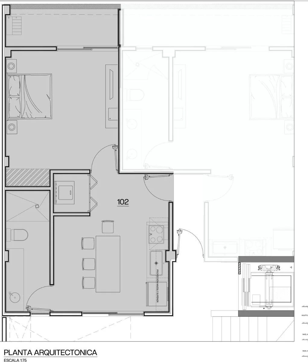 Departamento de 1 recámara con patio en venta en Playa del Carmen