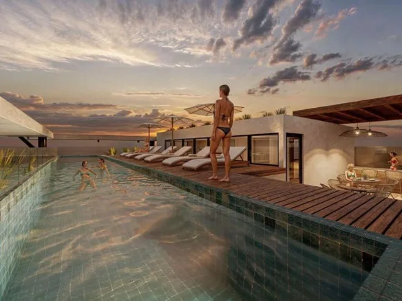 Departamento de 1 recámara con terraza en venta en Playa del Carmen
