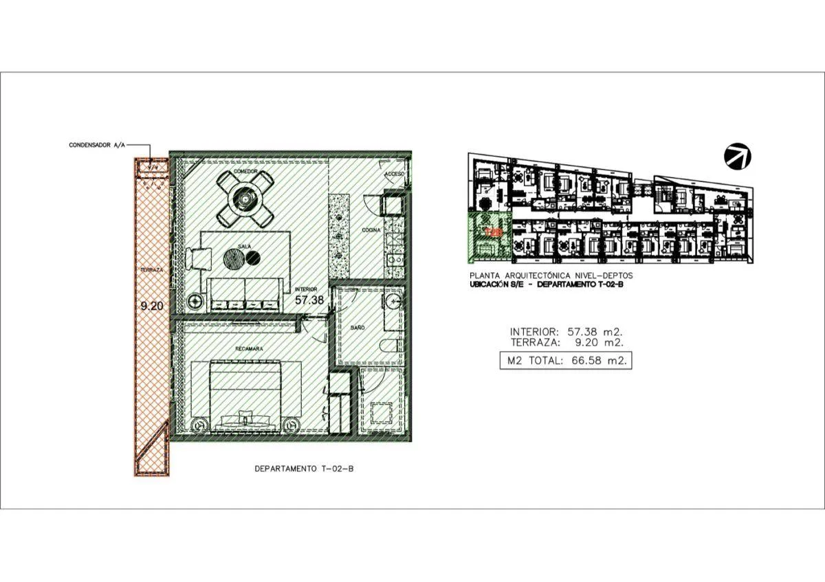 Departamento de 1 recámara con terraza en venta en Playa del Carmen