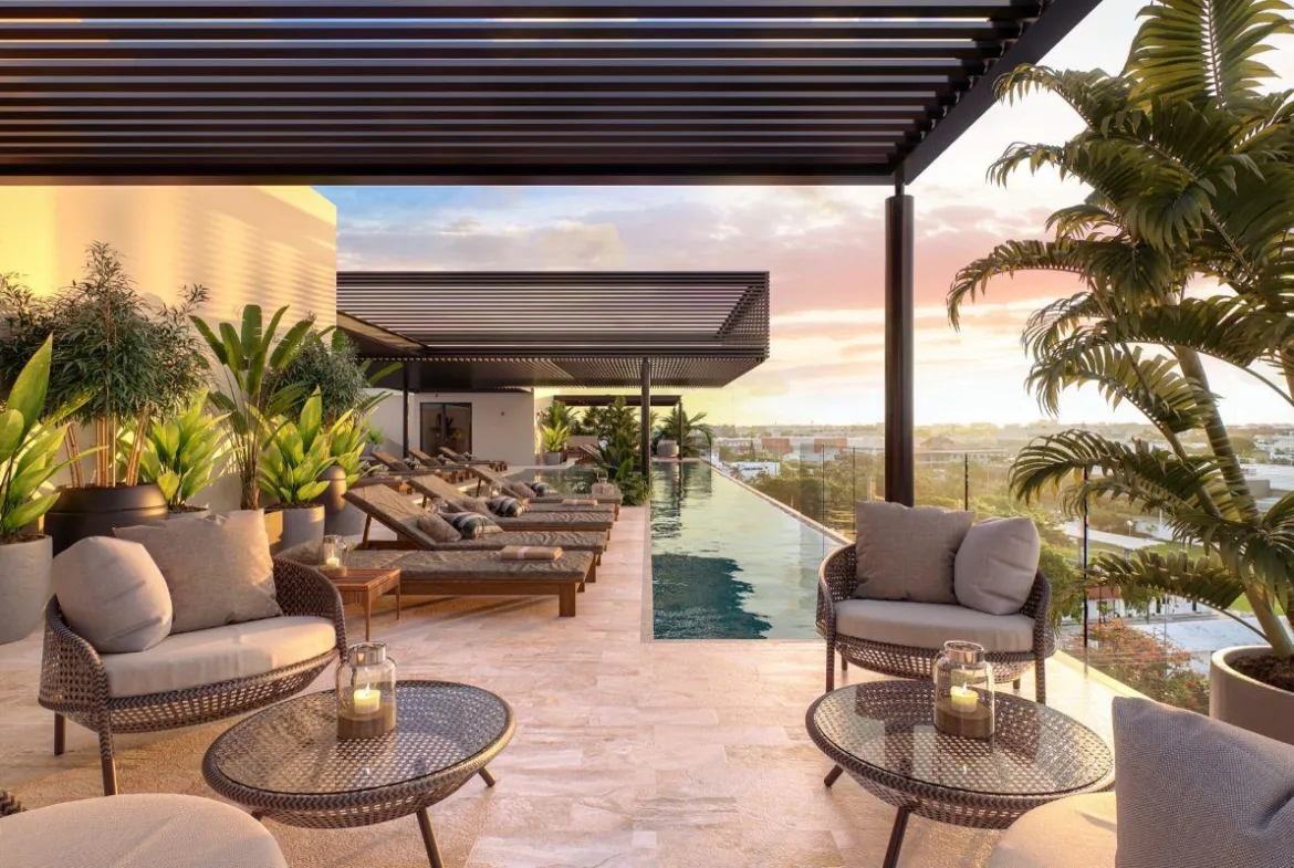Departamento de 1 recámara en venta en el Centro de Playa del Carmen