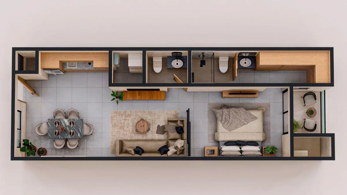 1-Bedroom Condo for Sale in Playa del Carmen | 7 Min from the Beach | Pool, Bowling and Padel