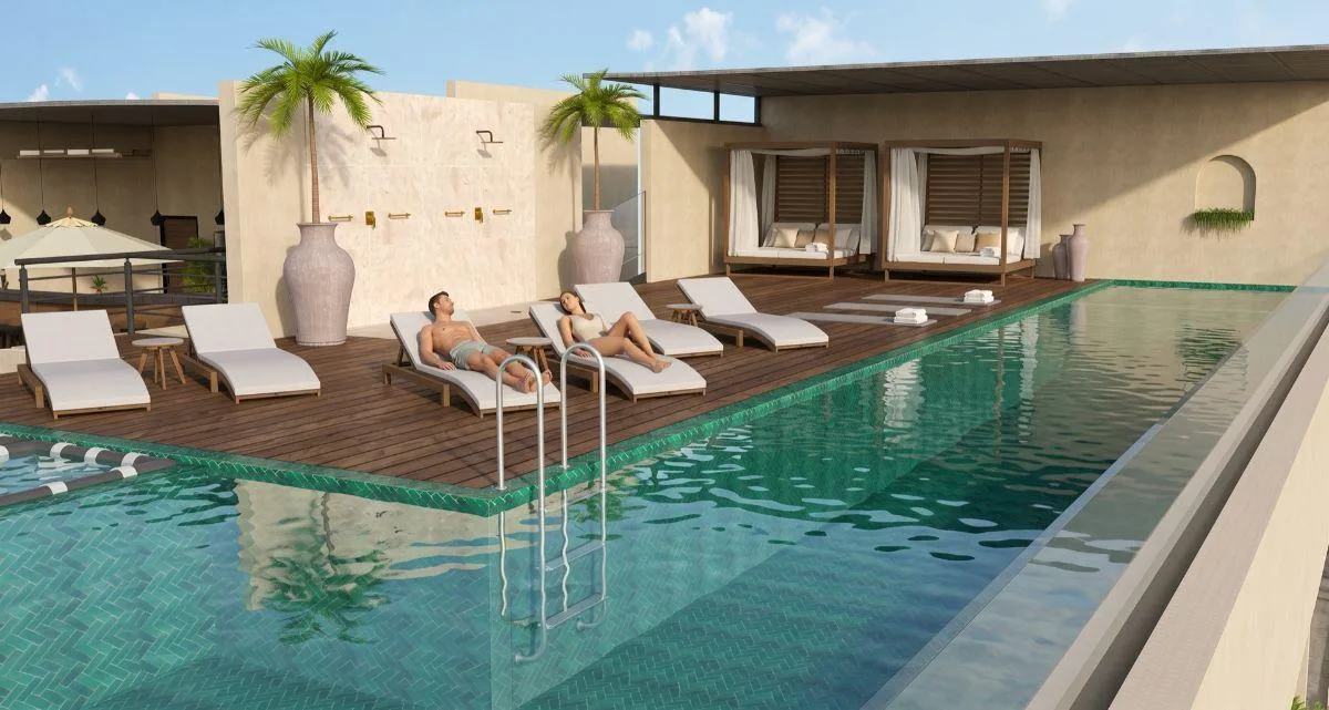 Departamento de 2 recámaras amueblado en venta en Playa del Carmen