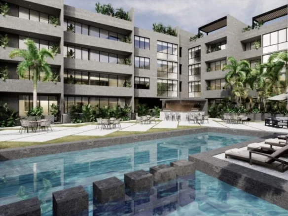 Departamento de 2 recámaras equipado en venta en Playa del Carmen
