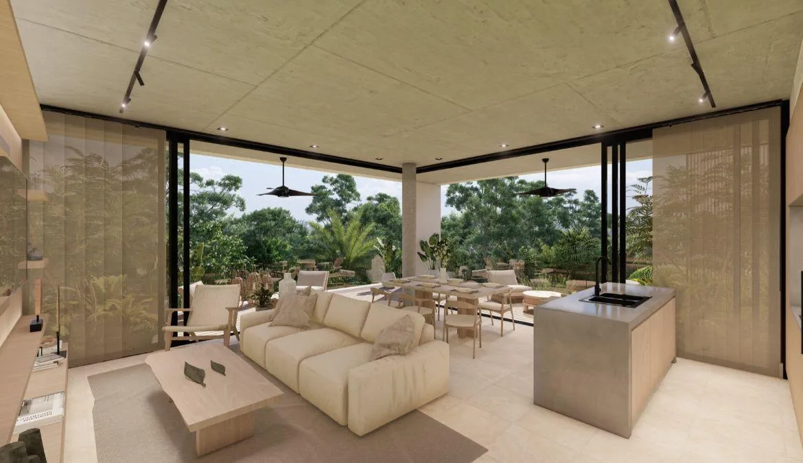 Departamento de 2 recámaras con estudio en venta en Playacar, Playa del Carmen