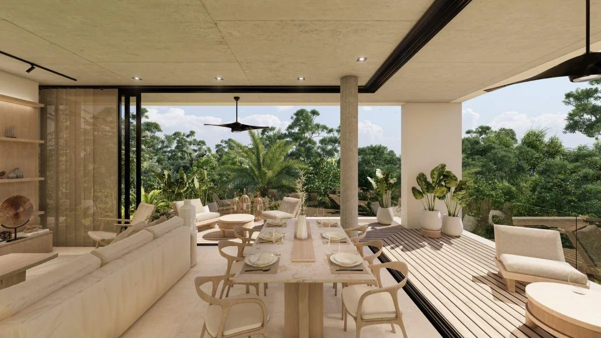 Departamento de 2 recámaras con estudio en venta en Playacar, Playa del Carmen