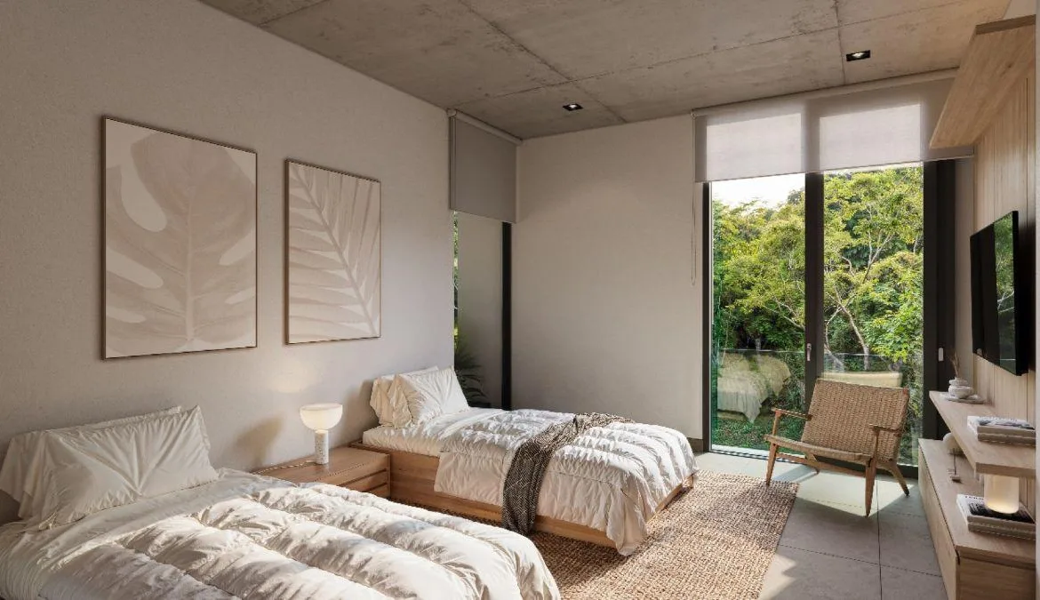 Departamento de 2 recámaras con estudio en venta en Playacar, Playa del Carmen