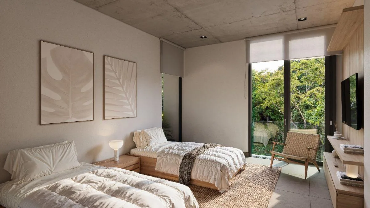 Departamento de 2 recámaras con estudio en venta en Playacar, Playa del Carmen
