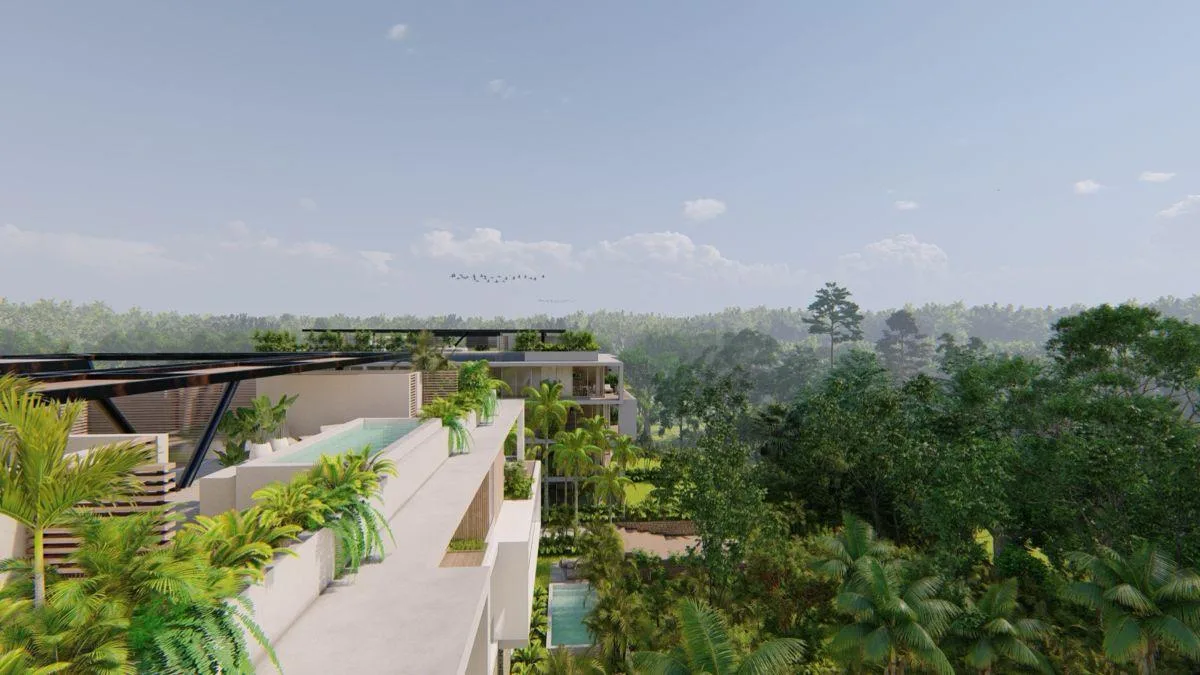 Departamento de 2 recámaras con estudio en venta en Playacar, Playa del Carmen