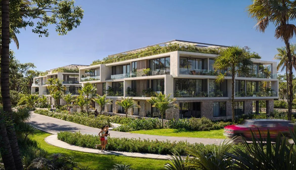 Departamento de 2 recámaras con estudio en venta en Playacar, Playa del Carmen