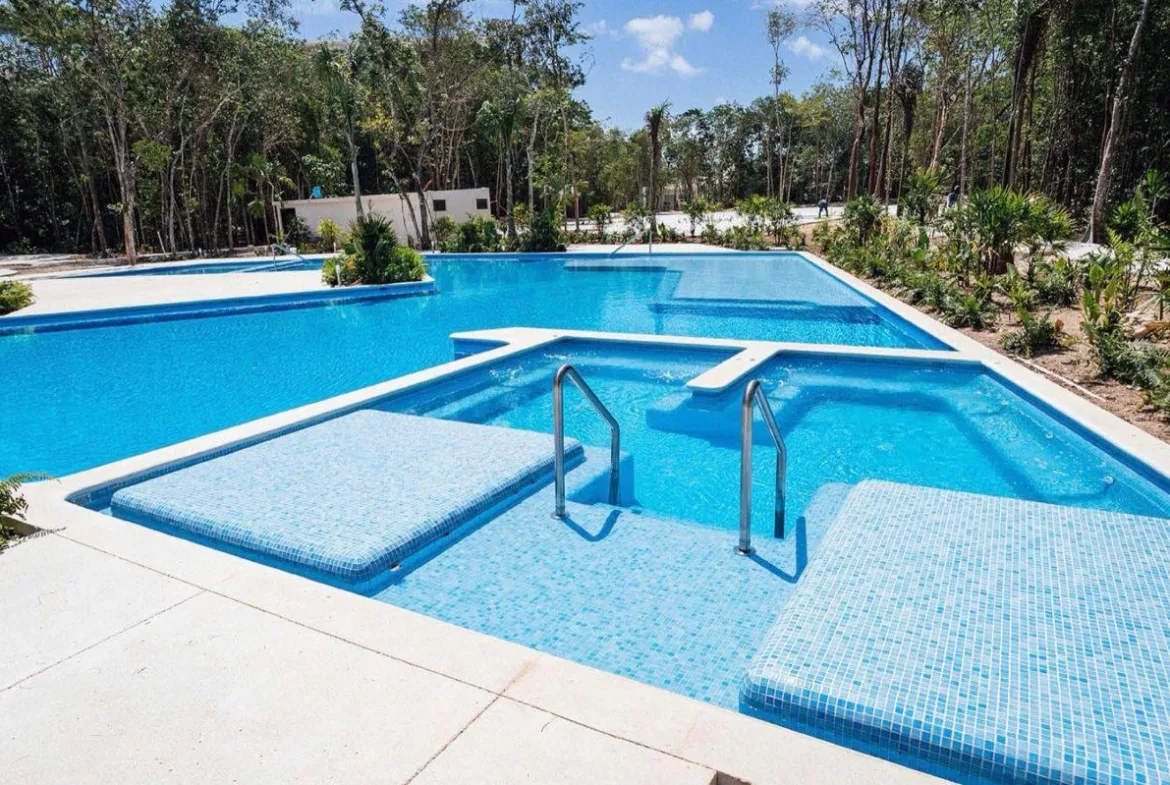 2-Bedroom Condo with Private Garden for Sale in Playa del Carmen | 12 Min from the Beach
