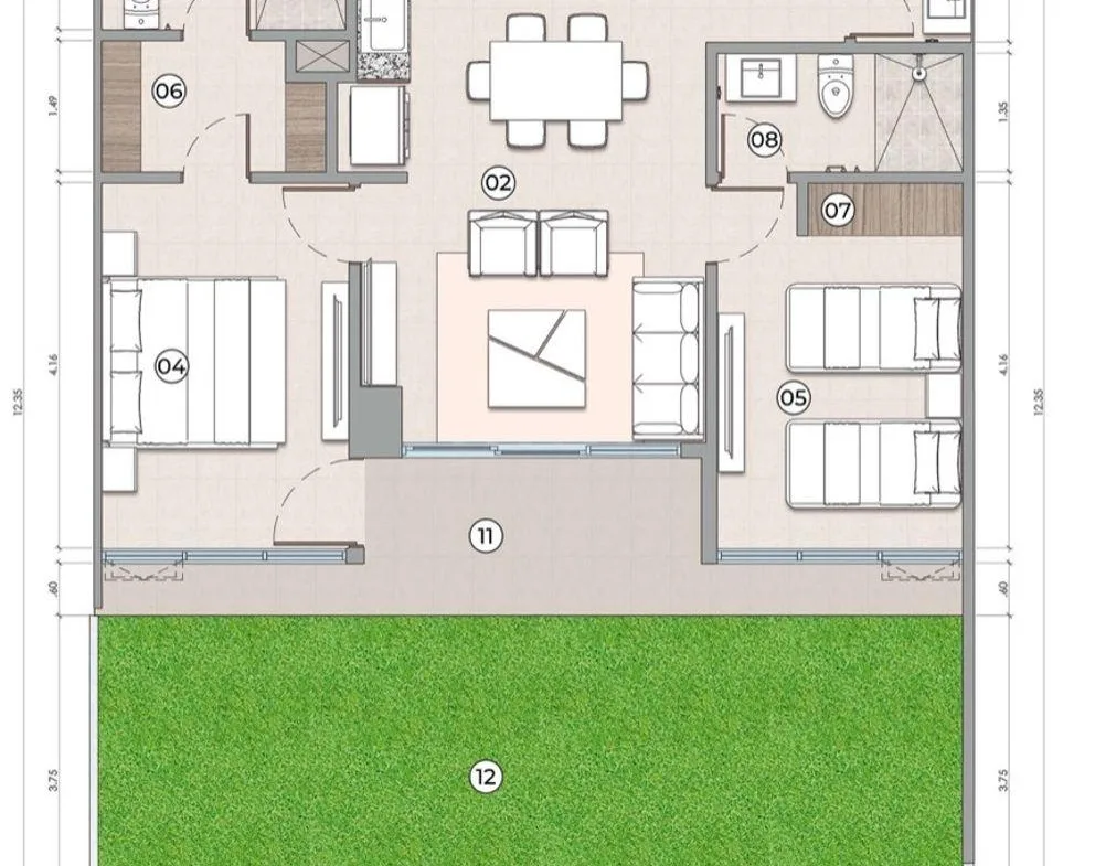 2-Bedroom Condo with Private Garden for Sale in Playa del Carmen | 12 Min from the Beach