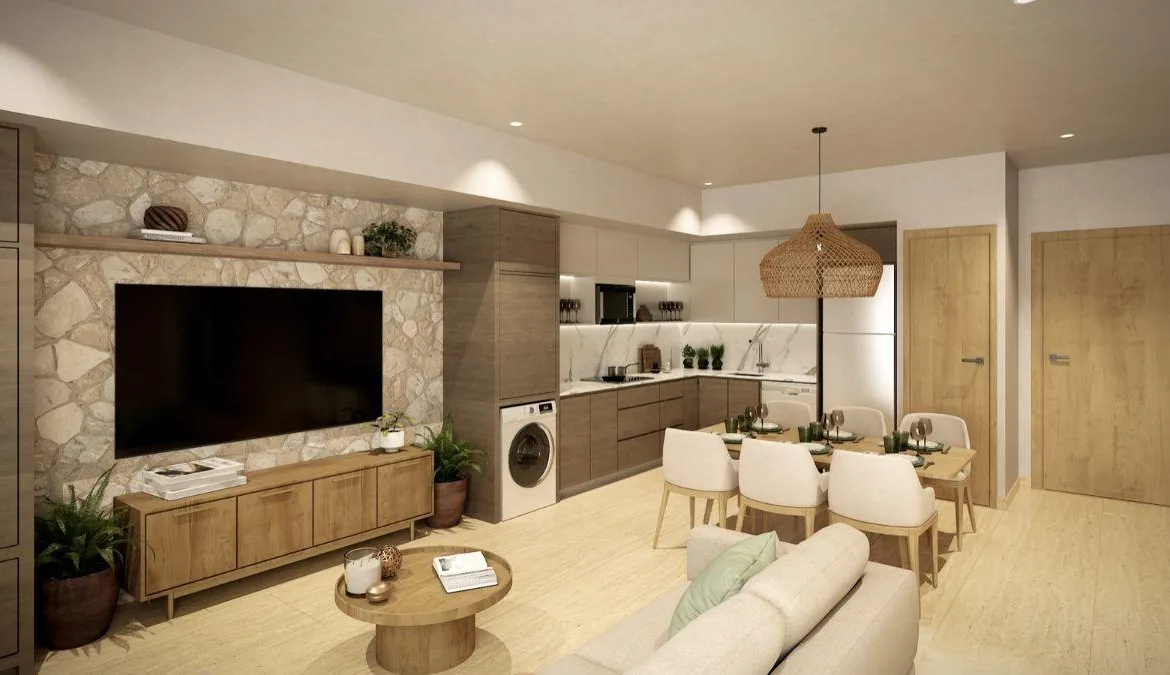 Departamento de 2 recámaras lock-off amueblado en venta en Playa del Carmen