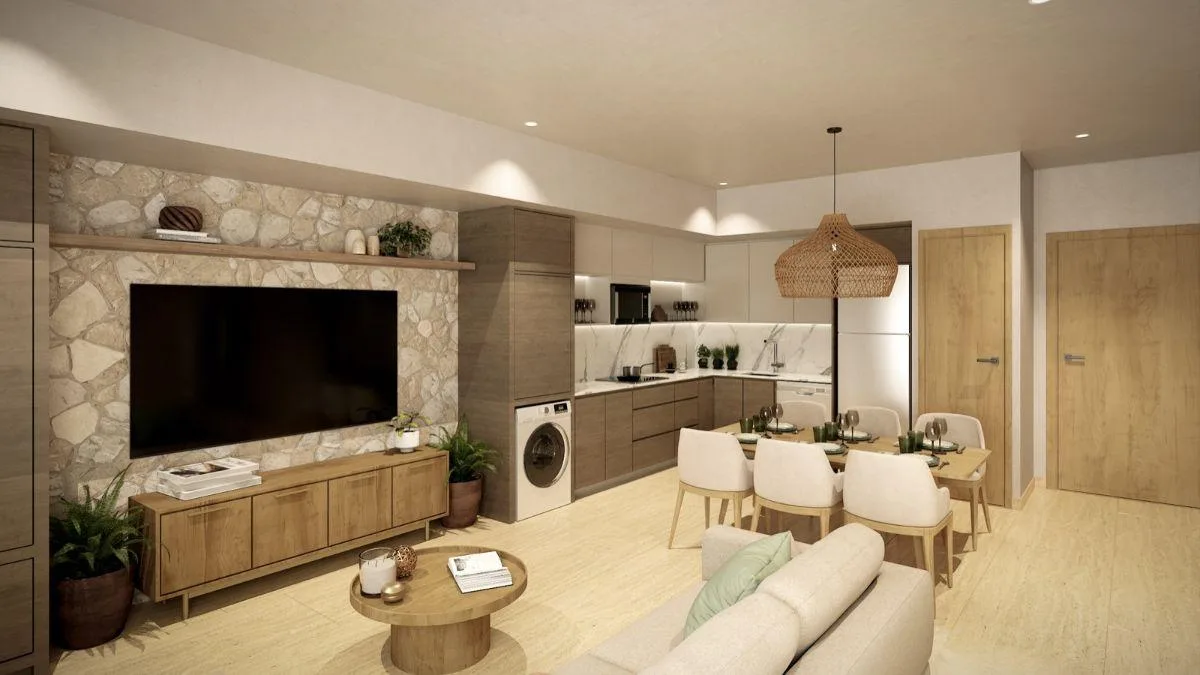 Departamento de 2 recámaras lock-off amueblado en venta en Playa del Carmen