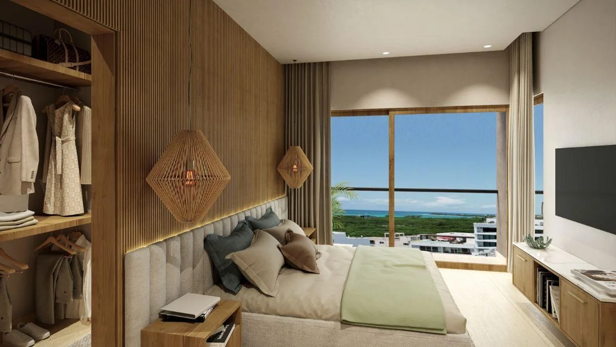 Departamento de 2 recámaras lock-off amueblado en venta en Playa del Carmen