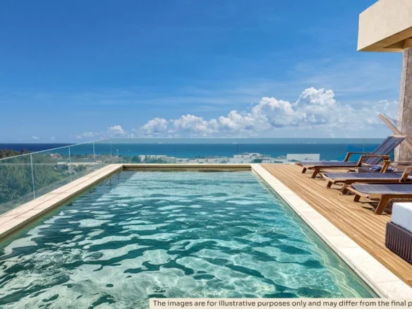 Departamento de 2 recámaras lock-off amueblado en venta en Playa del Carmen