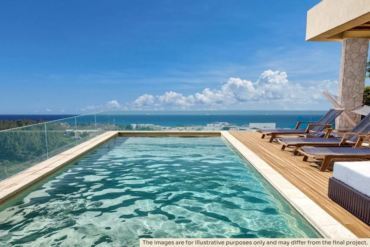 Departamento de 2 recámaras lock-off amueblado en venta en Playa del Carmen