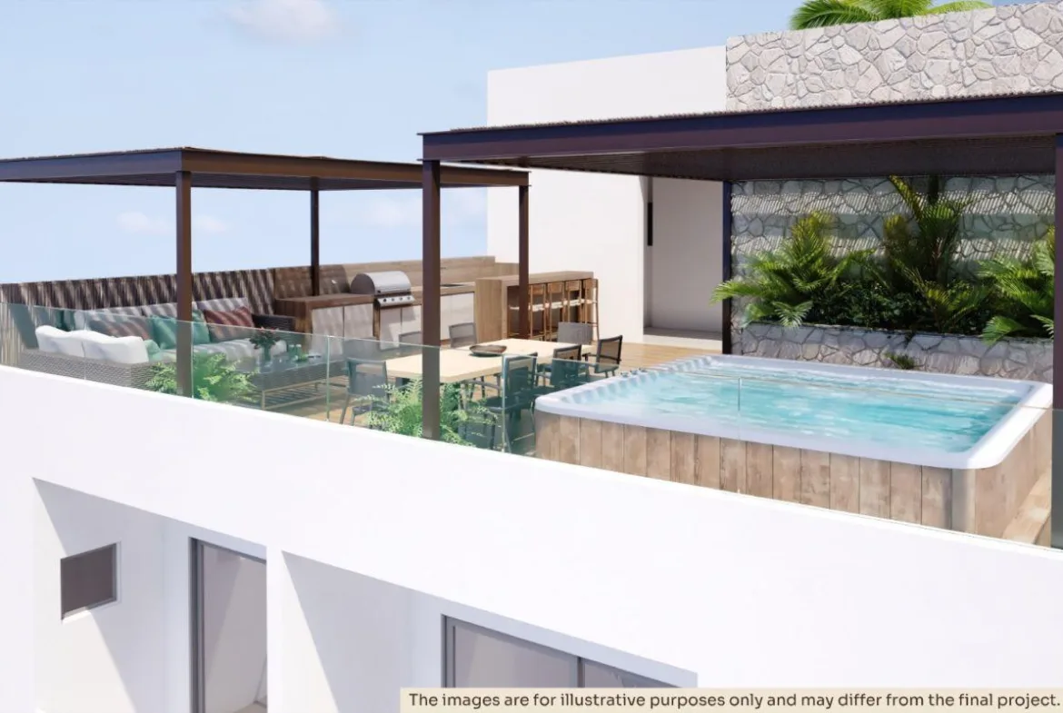 Departamento de 2 recámaras lock-off amueblado en venta en Playa del Carmen