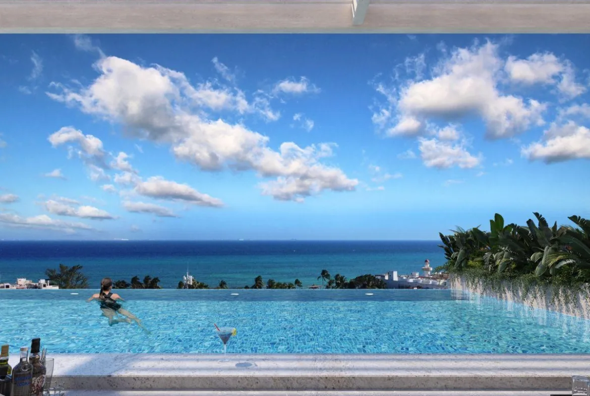 2-Bedroom Lock-Off Condo for Sale in Downtown Playa del Carmen | Ocean-View Rooftop