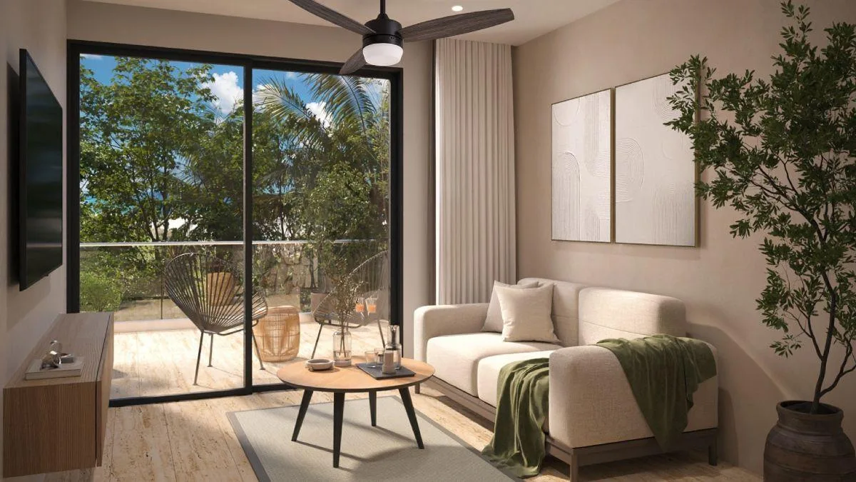 Departamento de 2 recámaras lock-off en venta en el Centro de Playa del Carmen