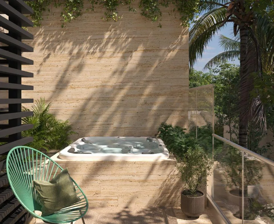 Departamento de 2 recámaras lock-off en venta en el Centro de Playa del Carmen