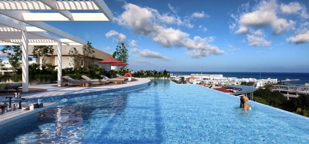 2-Bedroom Lock-Off Condo for Sale in Downtown Playa del Carmen | Ocean-View Rooftop