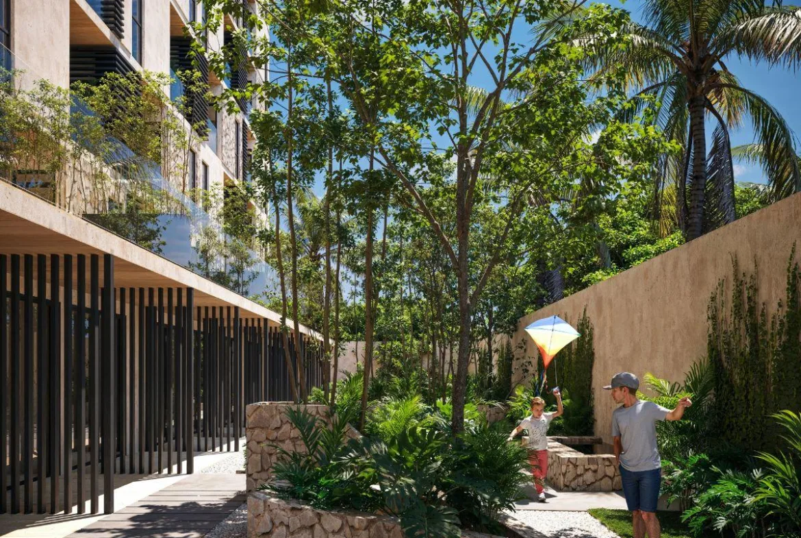 Departamento de 2 recámaras lock-off en venta en el Centro de Playa del Carmen