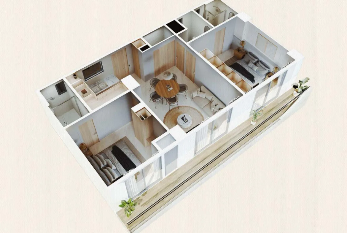 Departamento de 2 recámaras en venta en Costa Mujeres, Cancún