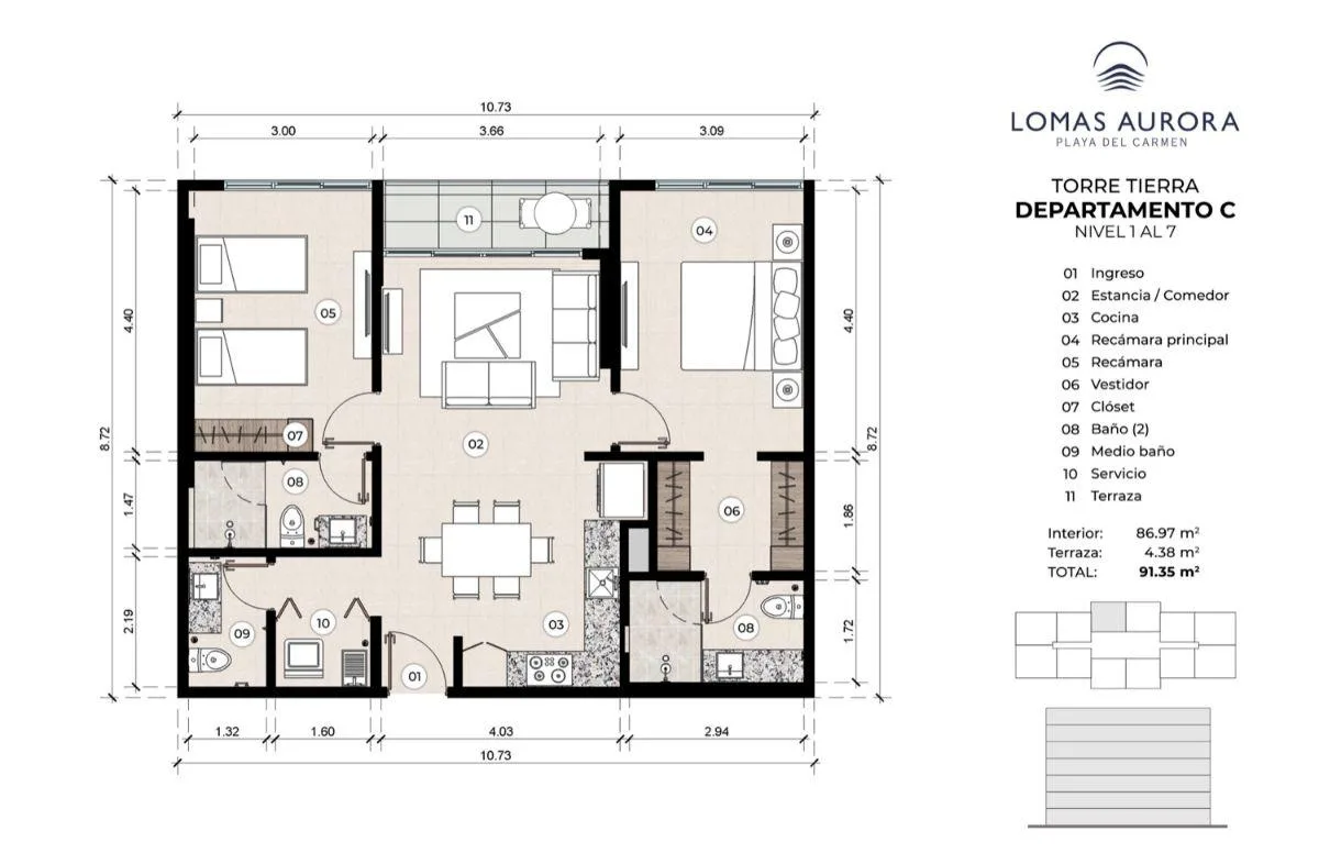 2-Bedroom Condo for Sale in Playa del Carmen | 12 Min from the Beach | Clubhouse and Pools