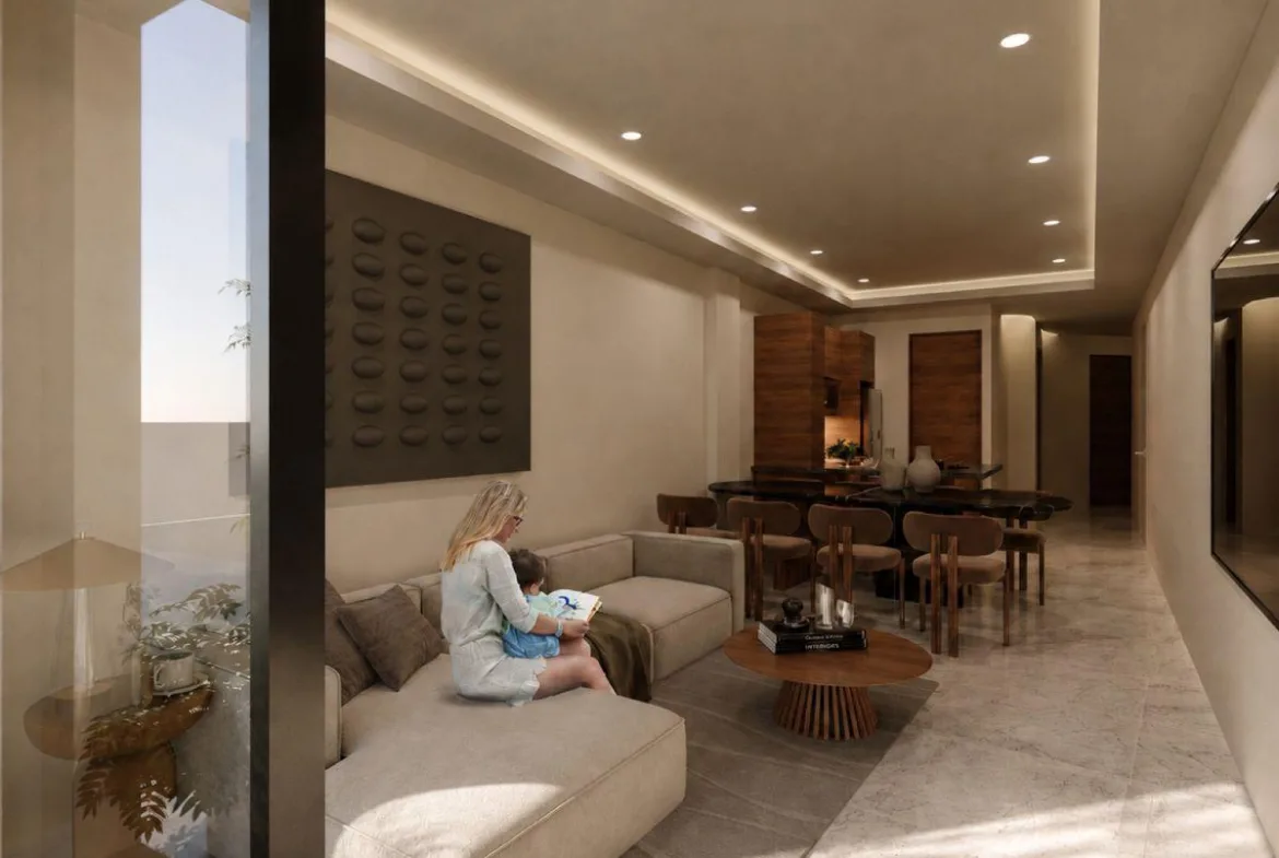 Departamento de 2 recámaras con vista al mar y alberca privada en venta en Puerto Morelos