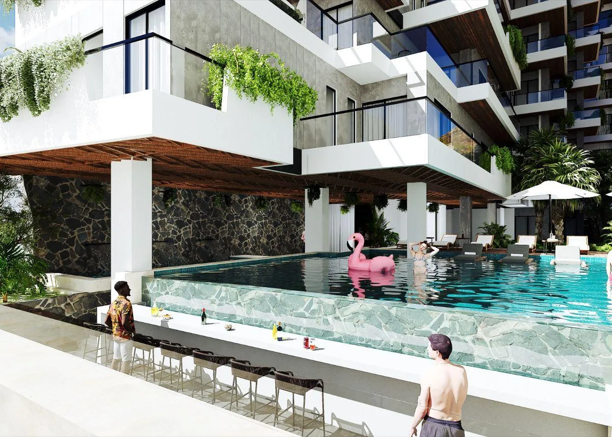 Departamento de 2 recámaras con vista al mar en venta en Costa Mujeres, Cancún