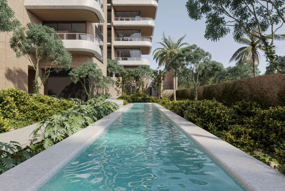 Beachfront 3-Bedroom Condo for Sale in Puerto Morelos | 47 m² Terrace
