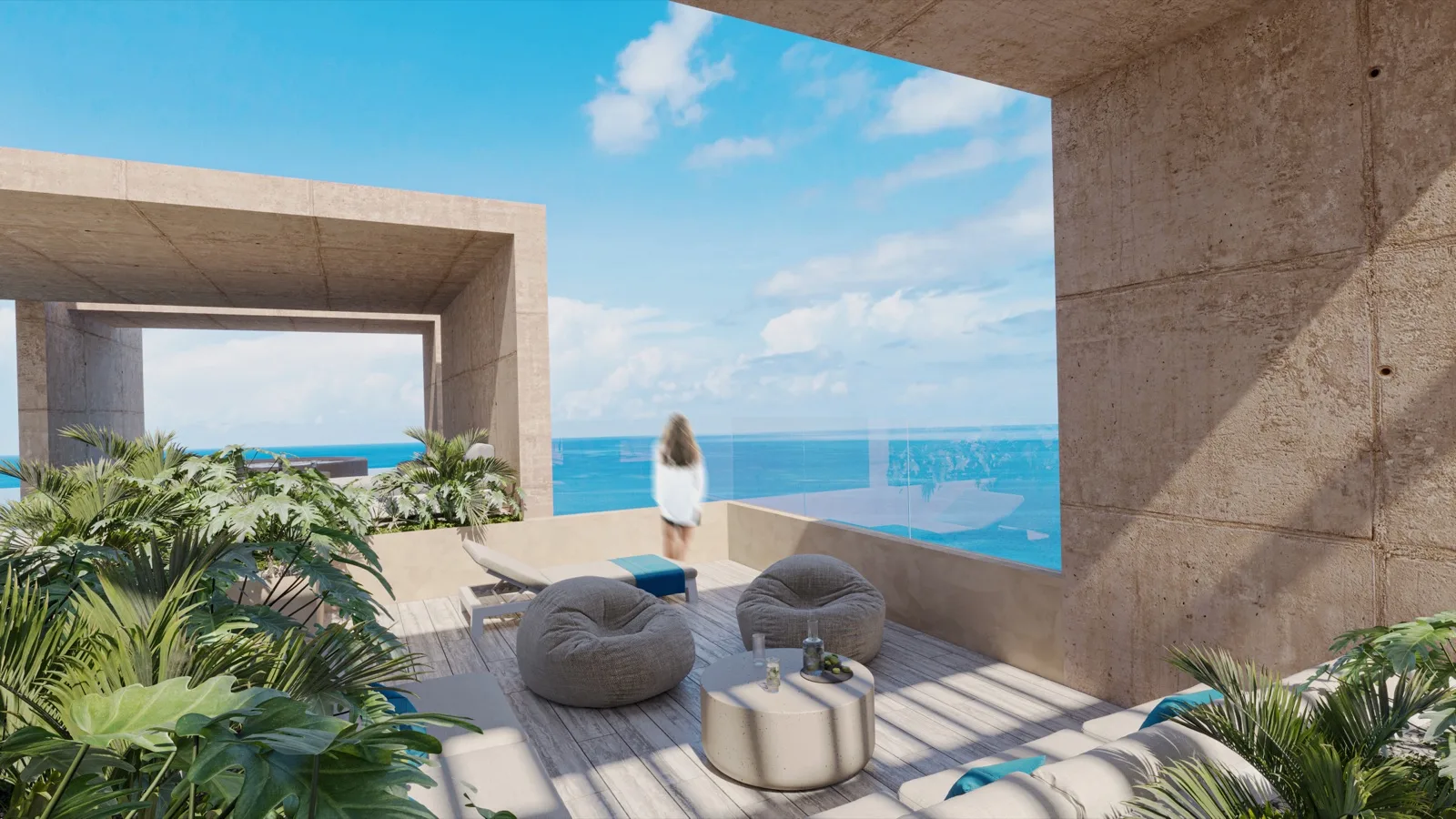 Beachfront 3-Bedroom Condo for Sale in Puerto Morelos | 47 m² Terrace
