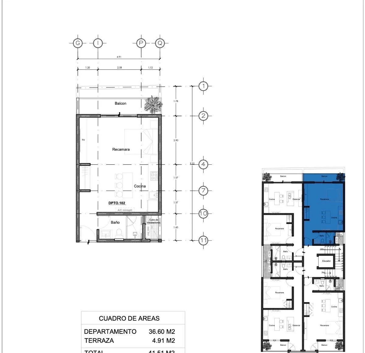 Studio with Balcony for Sale in Playa del Carmen | 4 Blocks from Playa 72 | Rooftop Pool