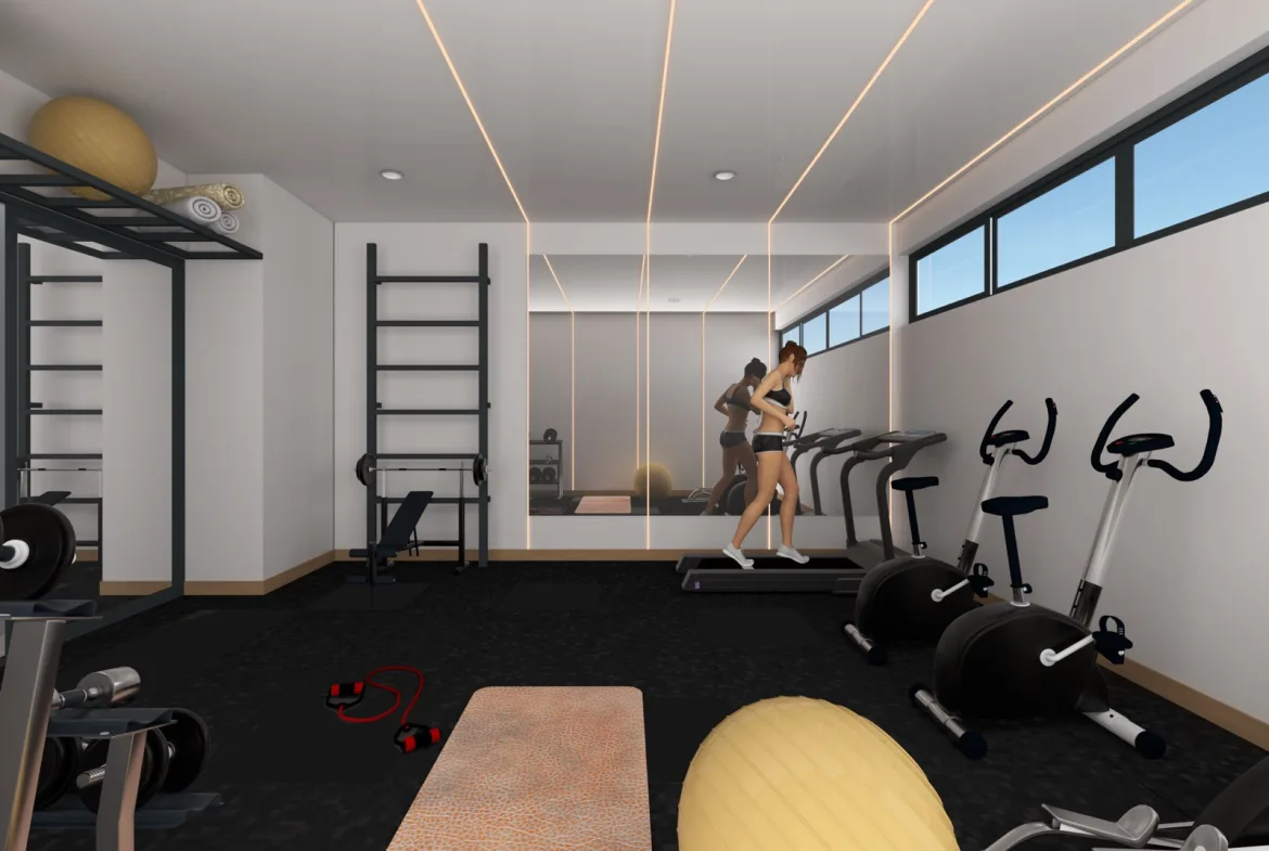Studio with Balcony for Sale in Playa del Carmen | 750 m from the Beach | Rooftop Pool and Jacuzzi