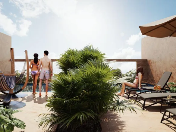 Estudio con terraza en venta en Playa del Carmen