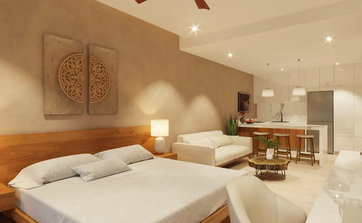 Ocean-View Studio with Private Jacuzzi for Sale in Playa del Carmen | On Fifth Avenue