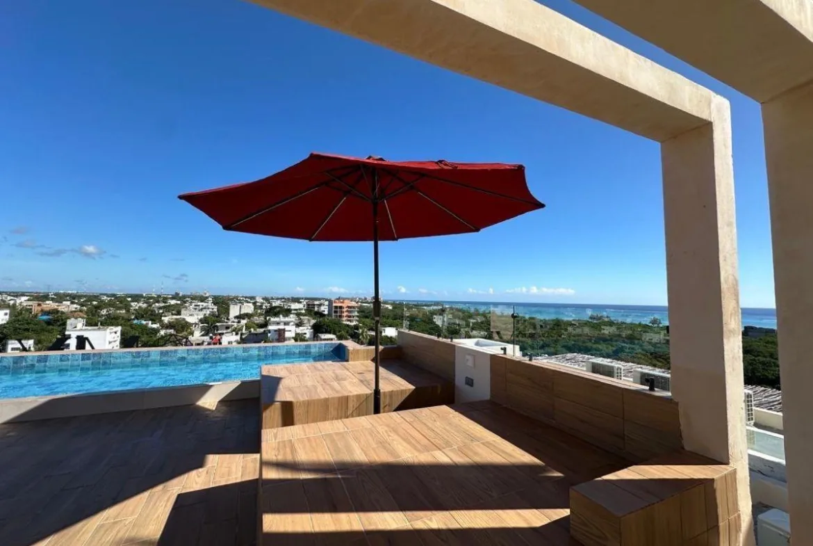 Estudio con vista al mar en venta en Playa del Carmen
