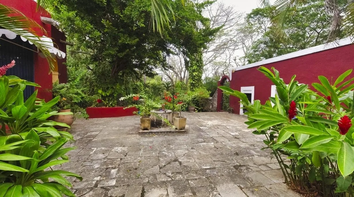 Patio empedrado