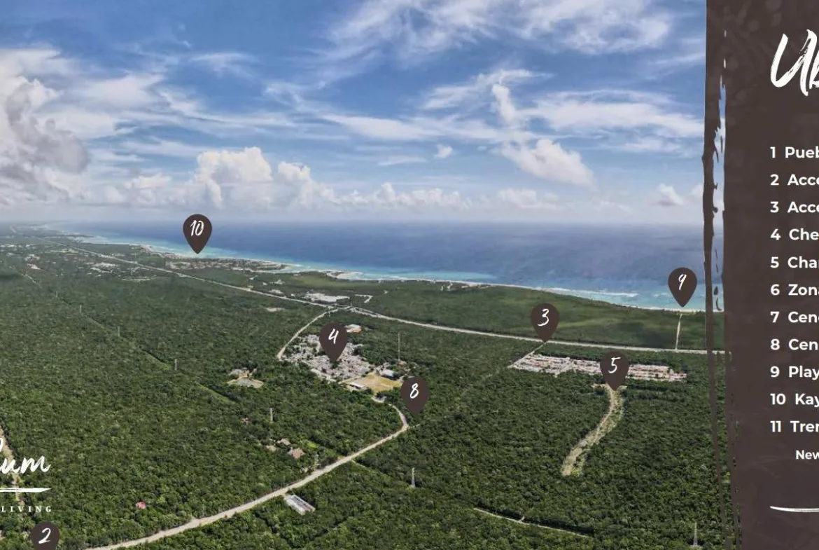 Lote de 587 m² en venta en Chemuyil, Riviera Maya