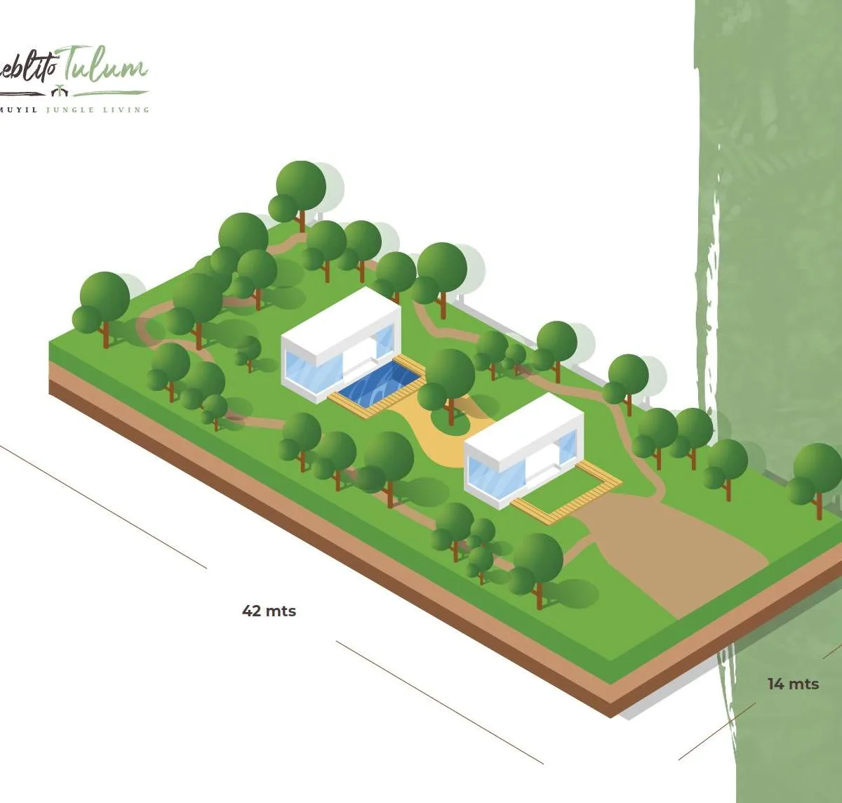 Lote de 587 m² en venta en Chemuyil, Riviera Maya